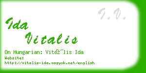 ida vitalis business card